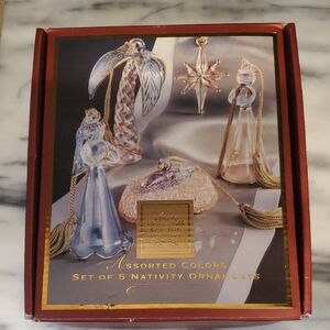 Lenox Assorted Colors Nativity Ornament Collection